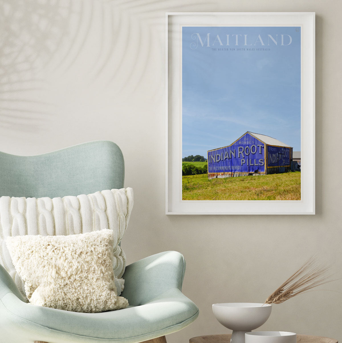 Maitland retro vintage travel poster print from Places We Luv