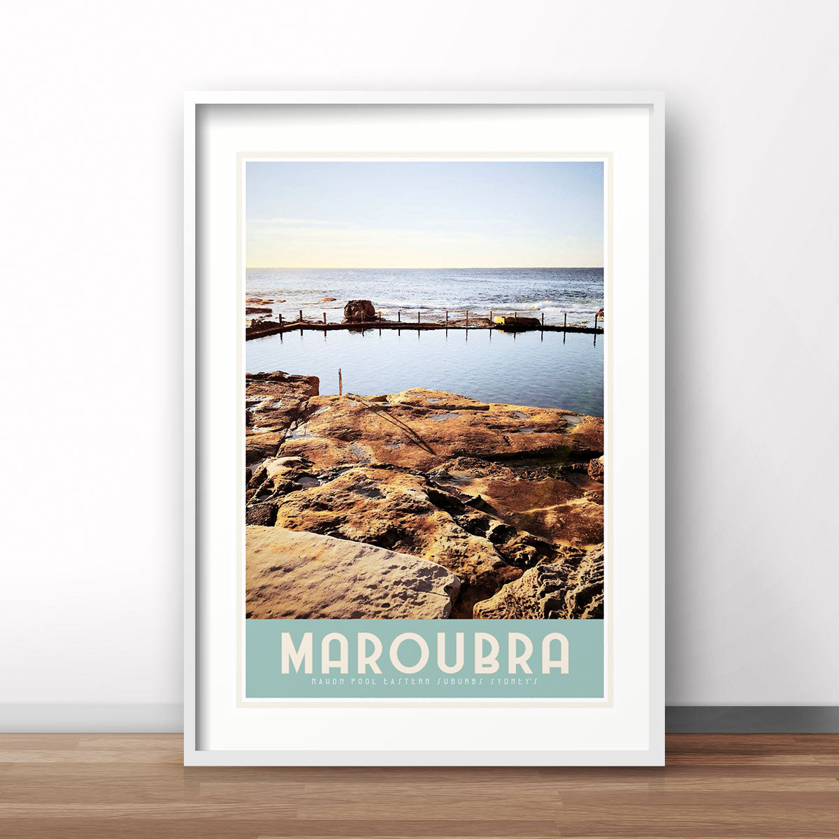 Mahon Pool maroubra travel print by Places we Luv
