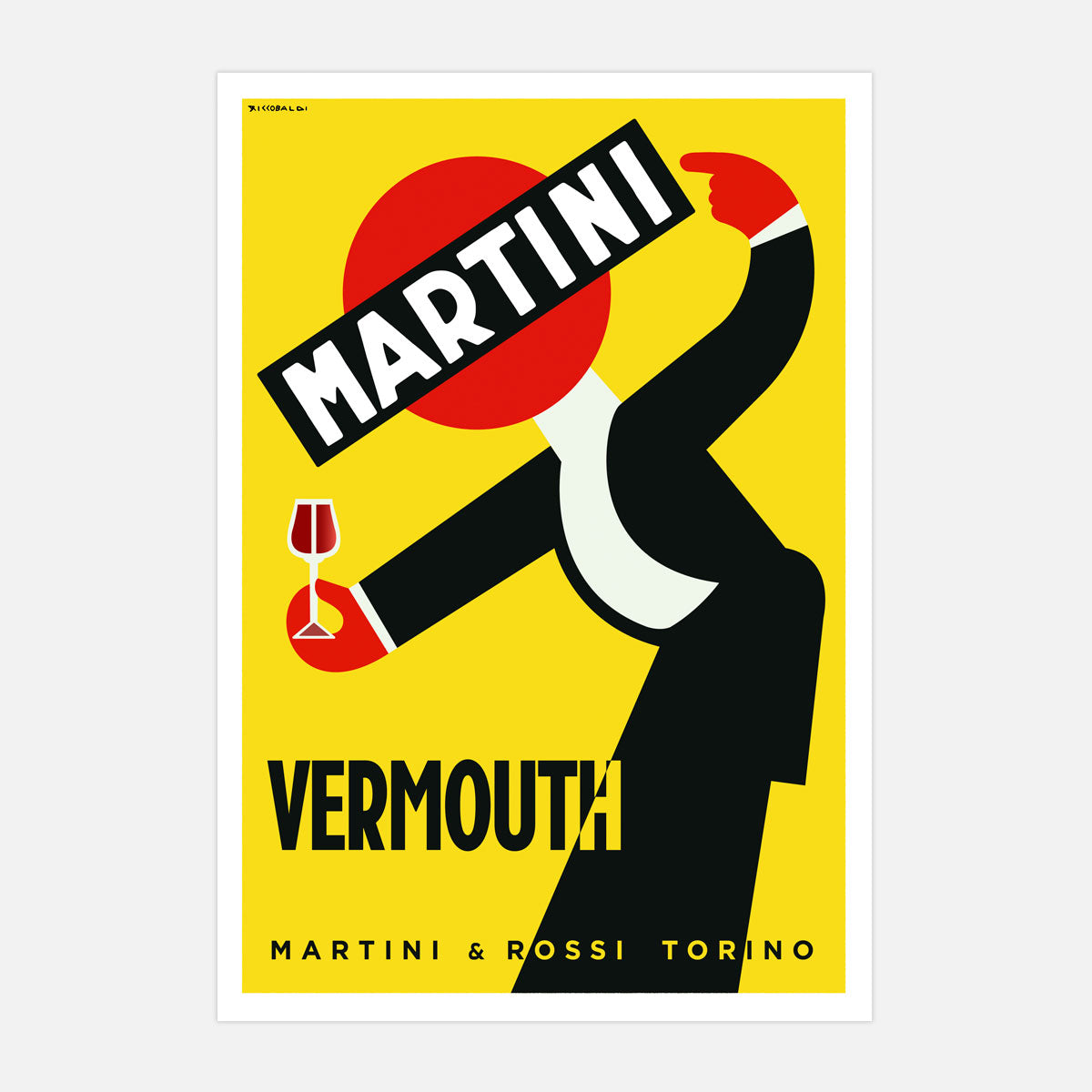 Martini Vermouth Italy retro vintage poster from Places We Luv