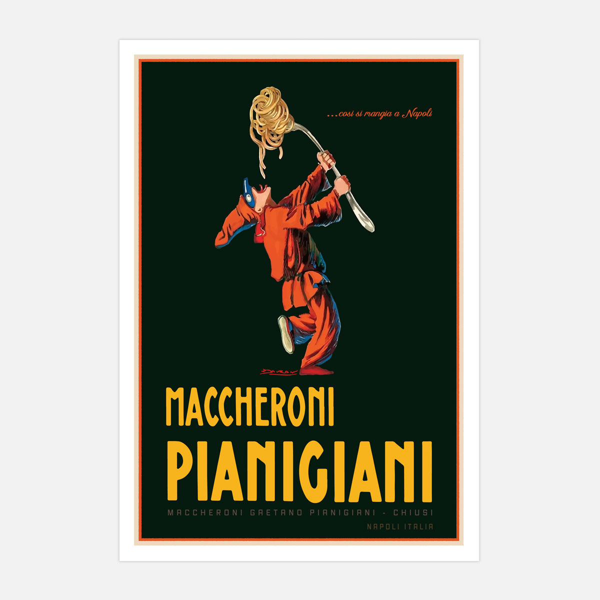 Pasta Italy vintage retro print from Places We Luv