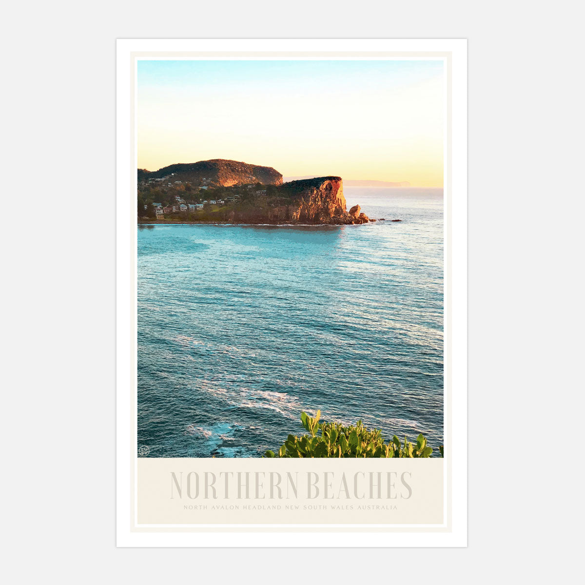 northern Beaches Sydney retro vintage travel print from Places We Luv