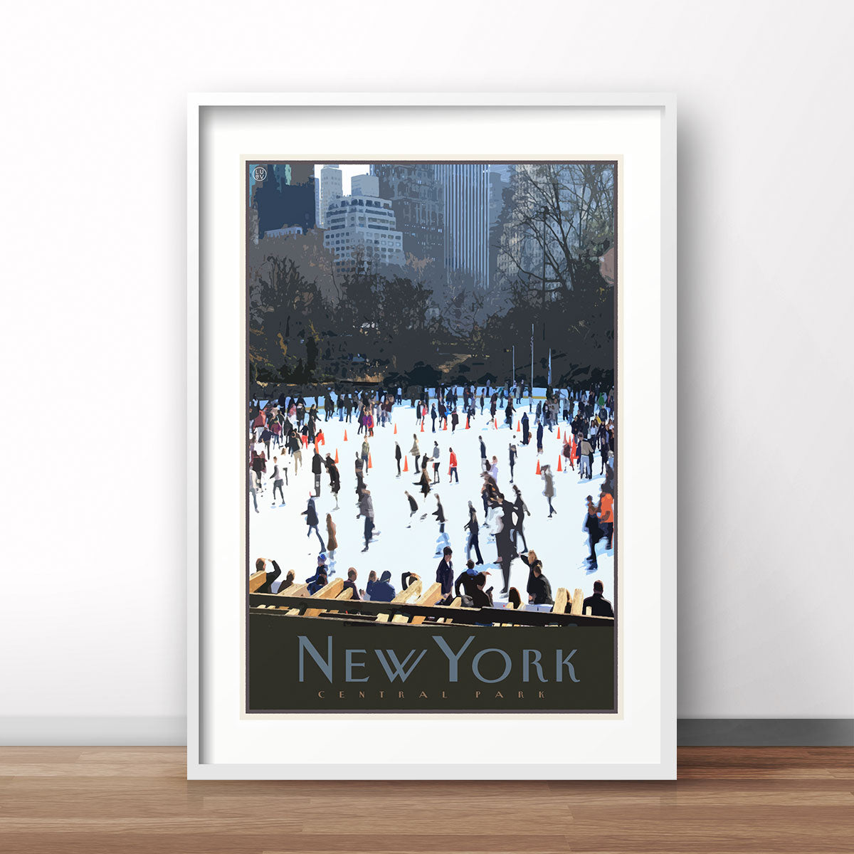 New York print vintage travel style designed by Places We Luv