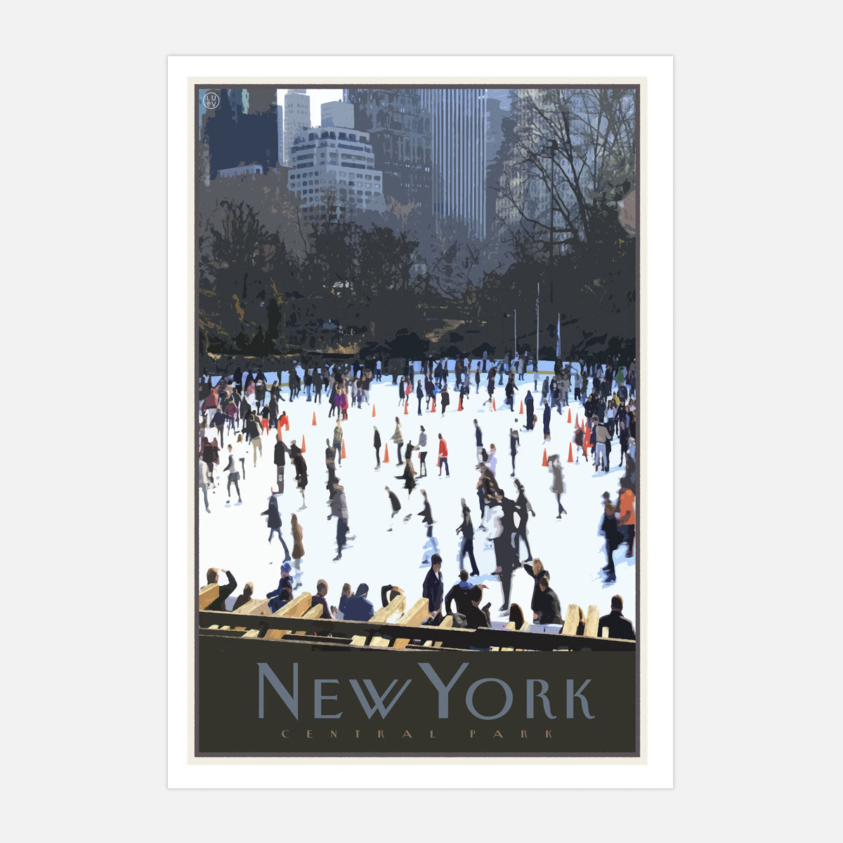 New York print vintage travel style available from Places We Luv