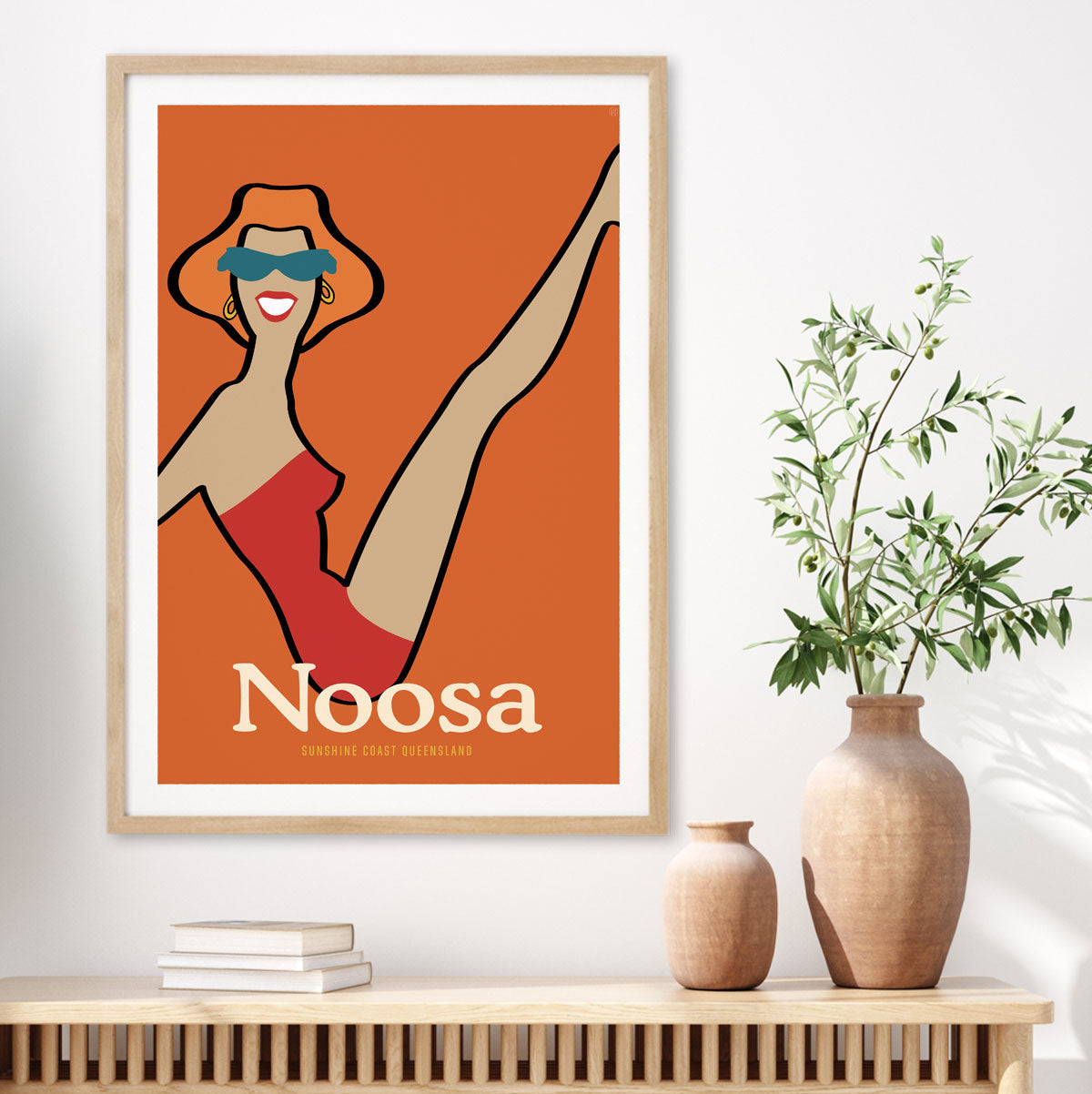 Noosa Queensland vintage retro poster from Places We Luv