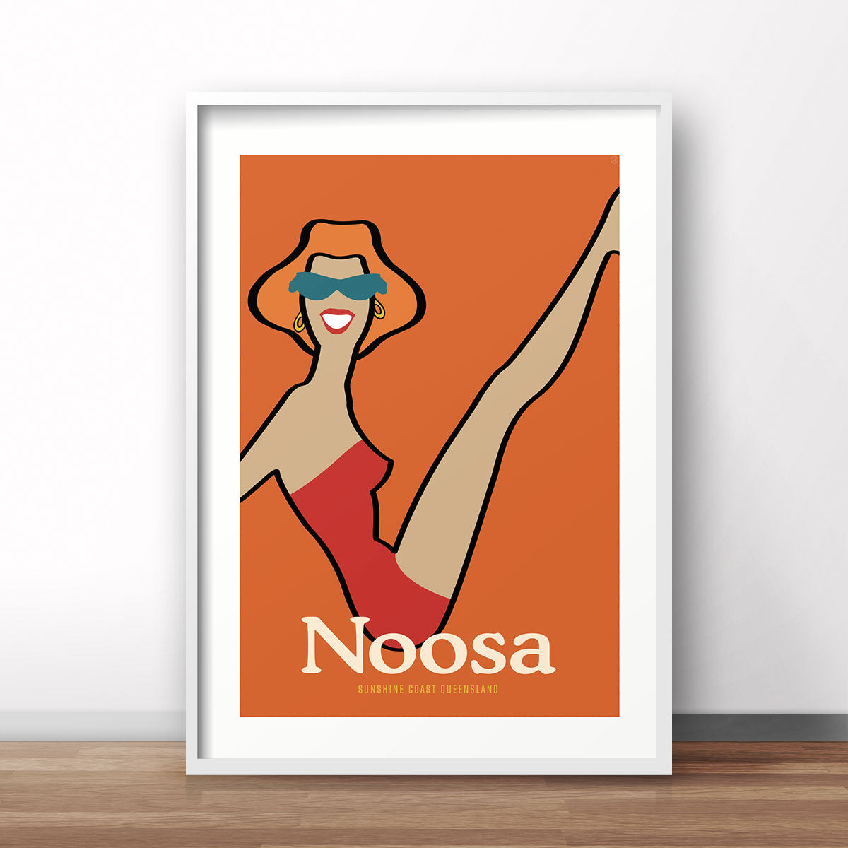 Noosa Queensland vintage retro poster print from Places We Luv