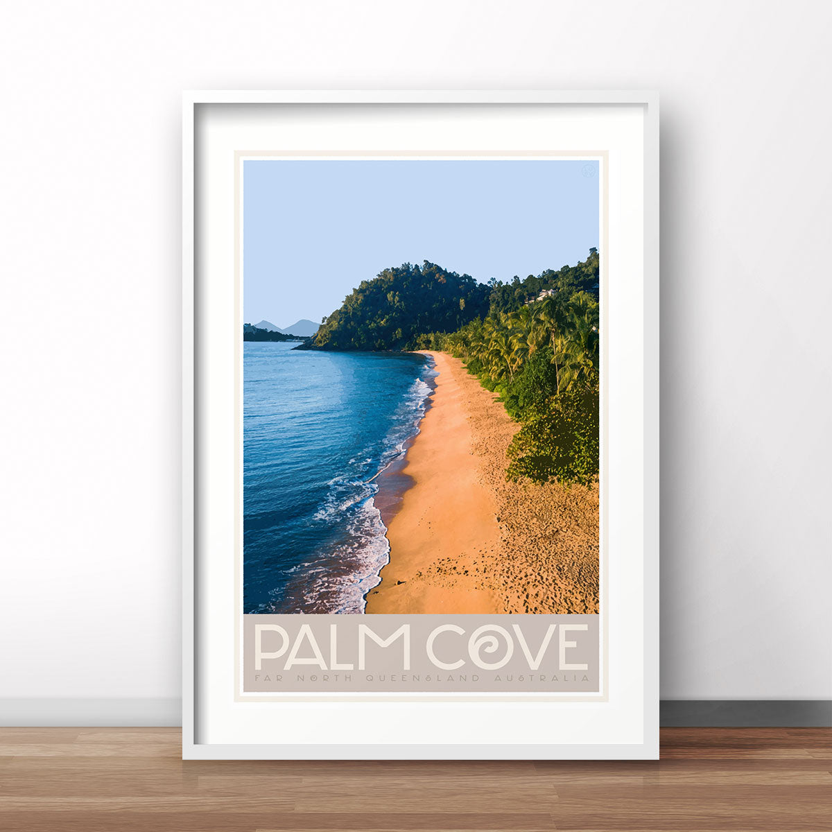 Palm Cove QLD vintage travel poster by Places We Luv