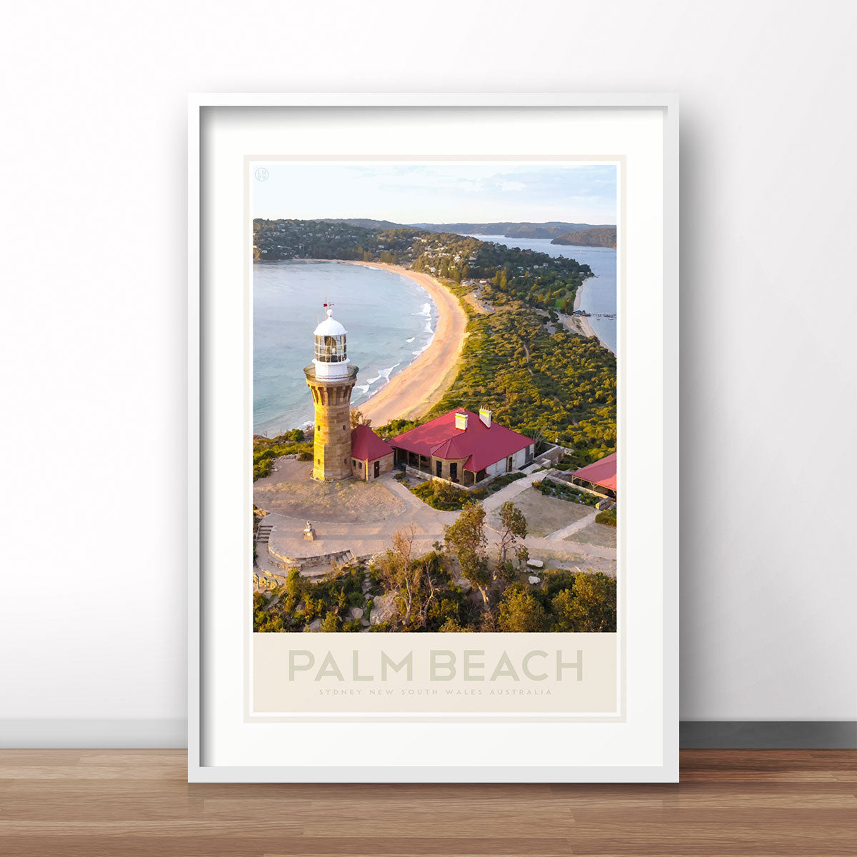Palm Beach retro vintage travel poster print from Places We Luv