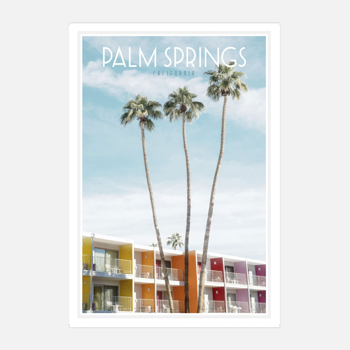 Palm Springs travel print by places we luv