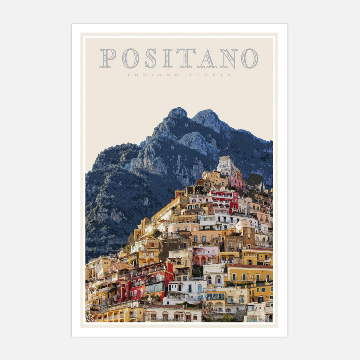 Positano travel style poster by places we luv
