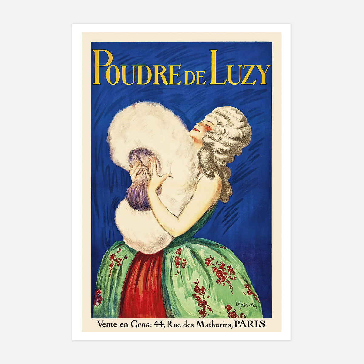 Poudre de Luzy paris vintage retro print from Places We Luv