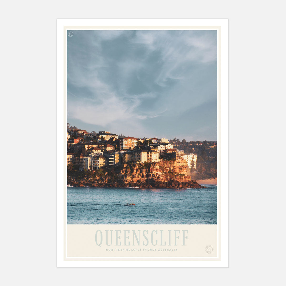 Queenslcliff Manly vintage retro print from Places We Luv