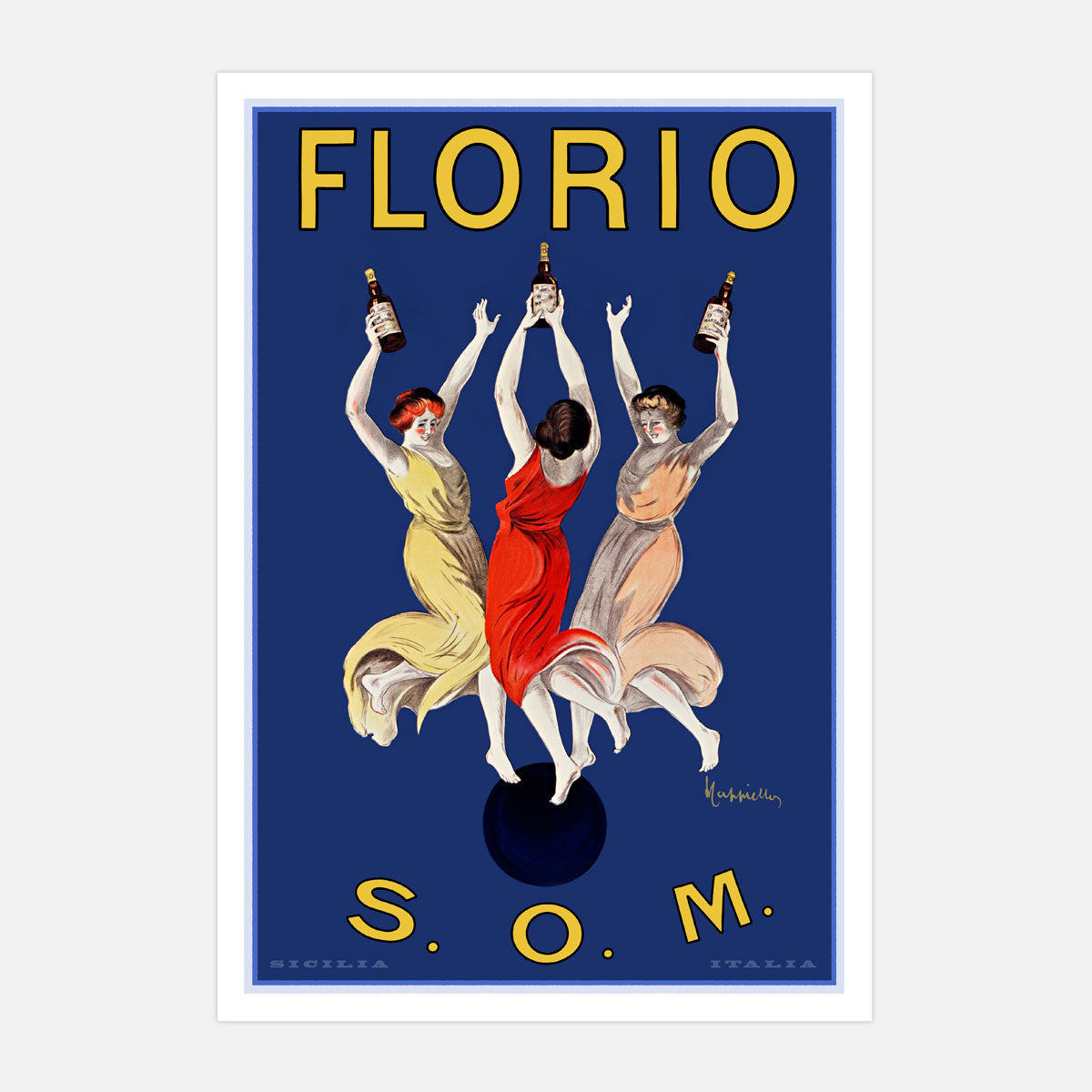 Florio Marsala vintage retro advertising poster from Places We Luv