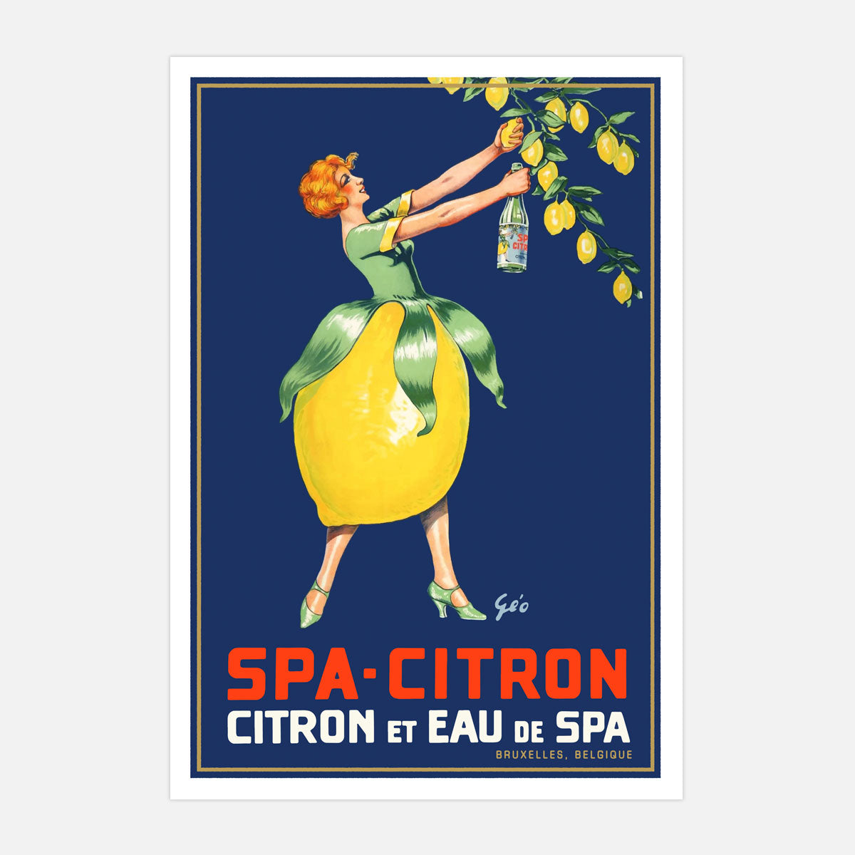 Spa Citron Belgium advertising poster from Places We Luv