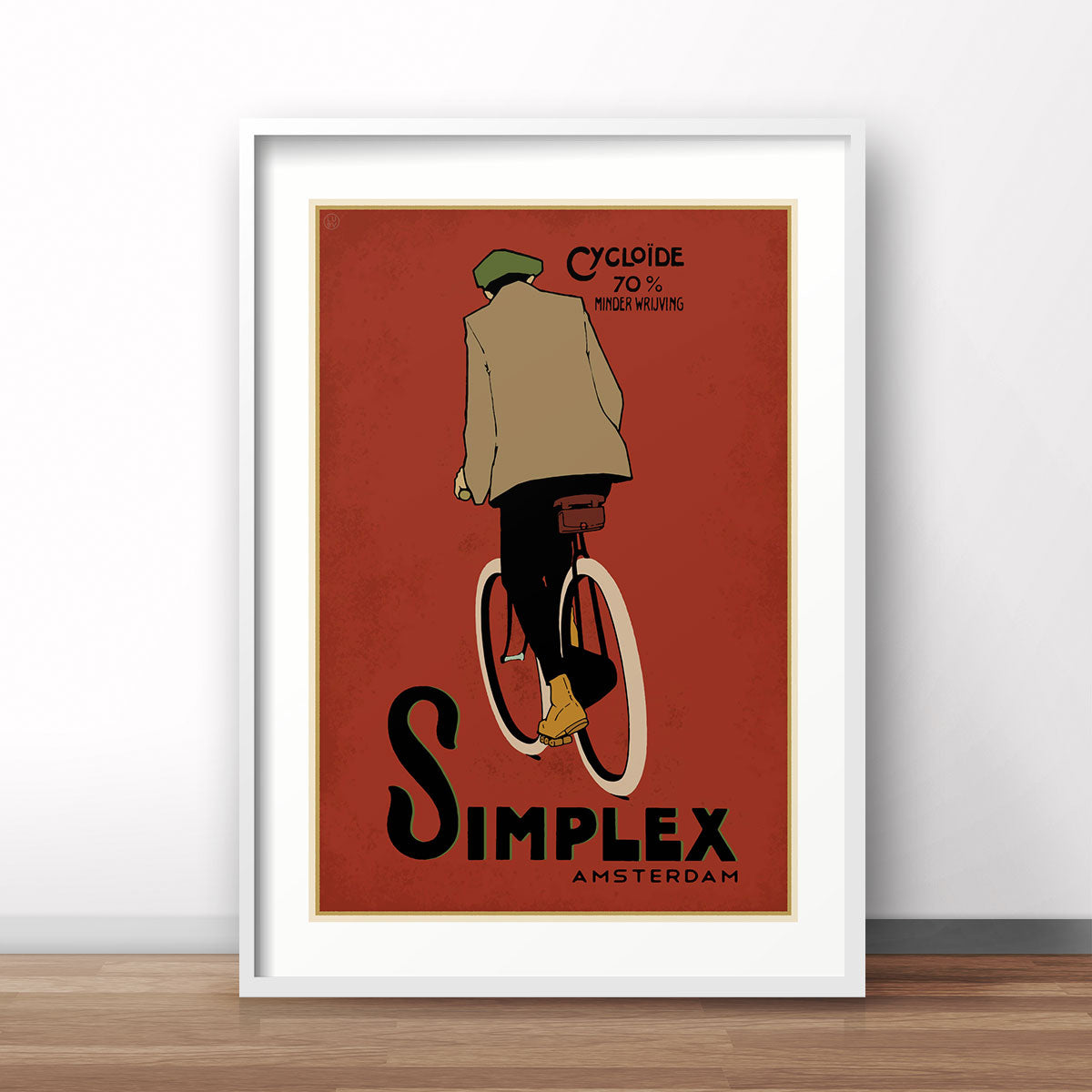Simplex Cycles Amsterdam vintage retro advertising poster - Places We Luv