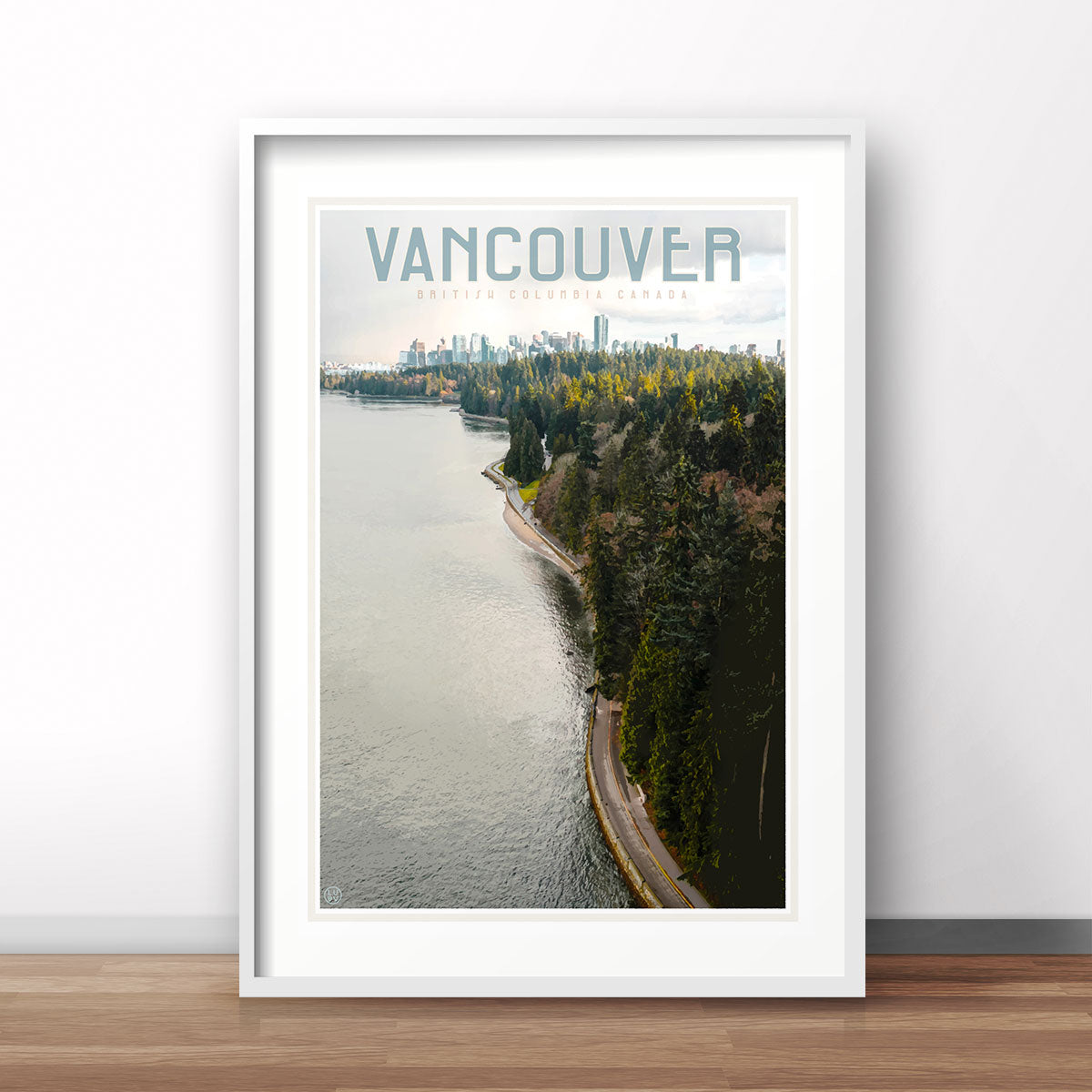 Travel print of Vancouver Canada by placesweluv