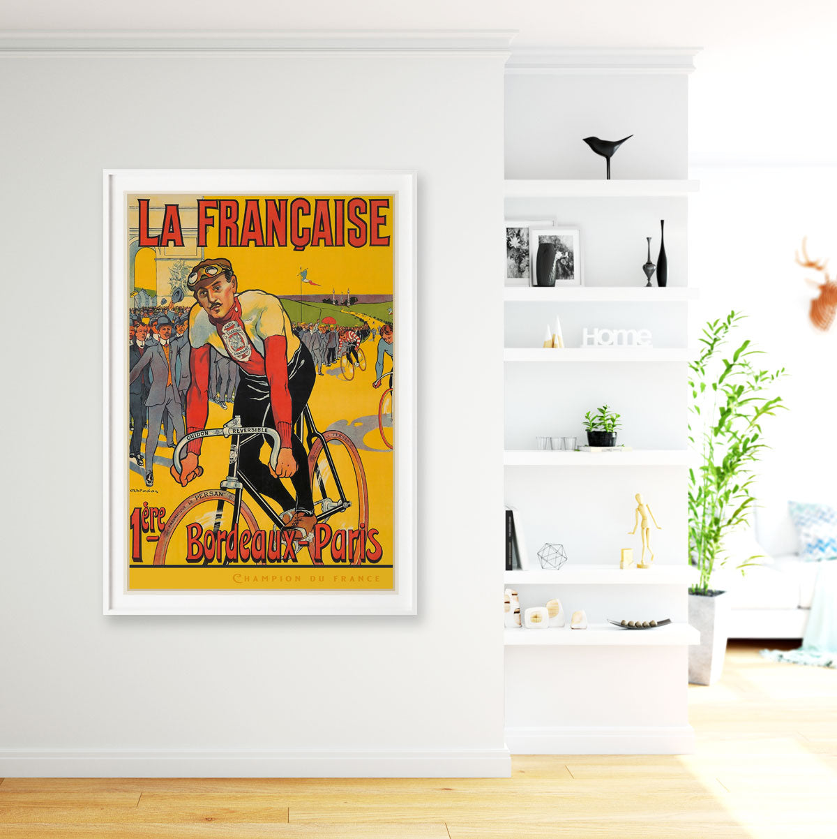 French La Francaise Diamant bicycle vintage retro poster from Places We Luv