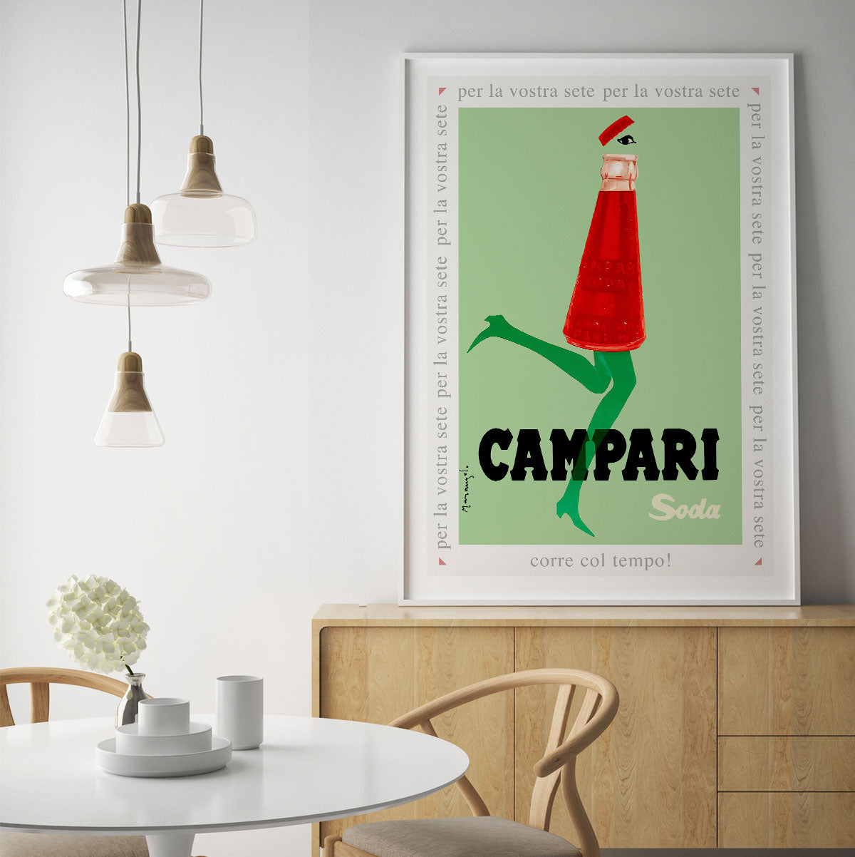 Campari Soda vintage retro advertising poster from Places We Luv
