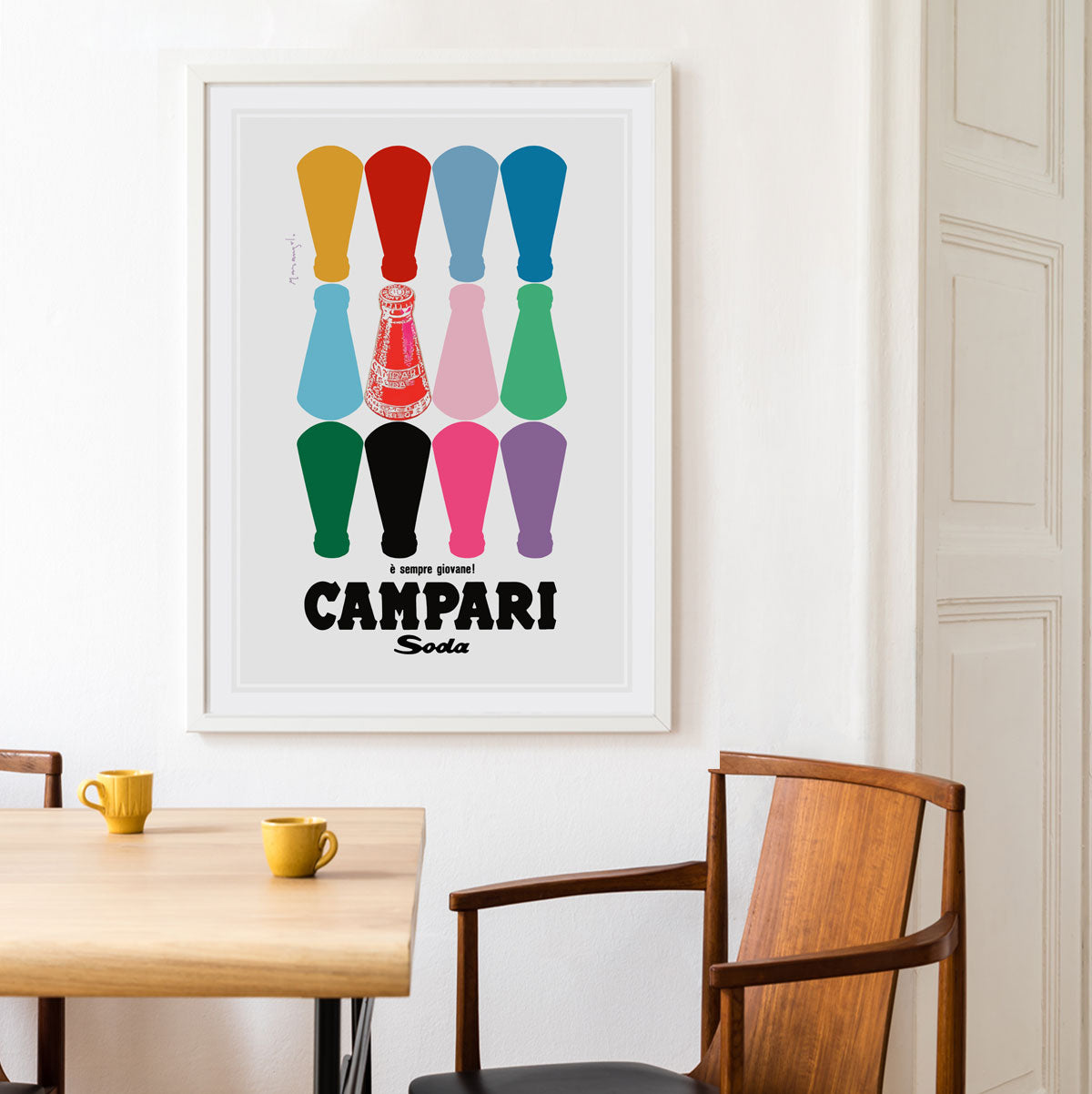 Campari Soda #2 vintage retro advertising poster from Places We Luv