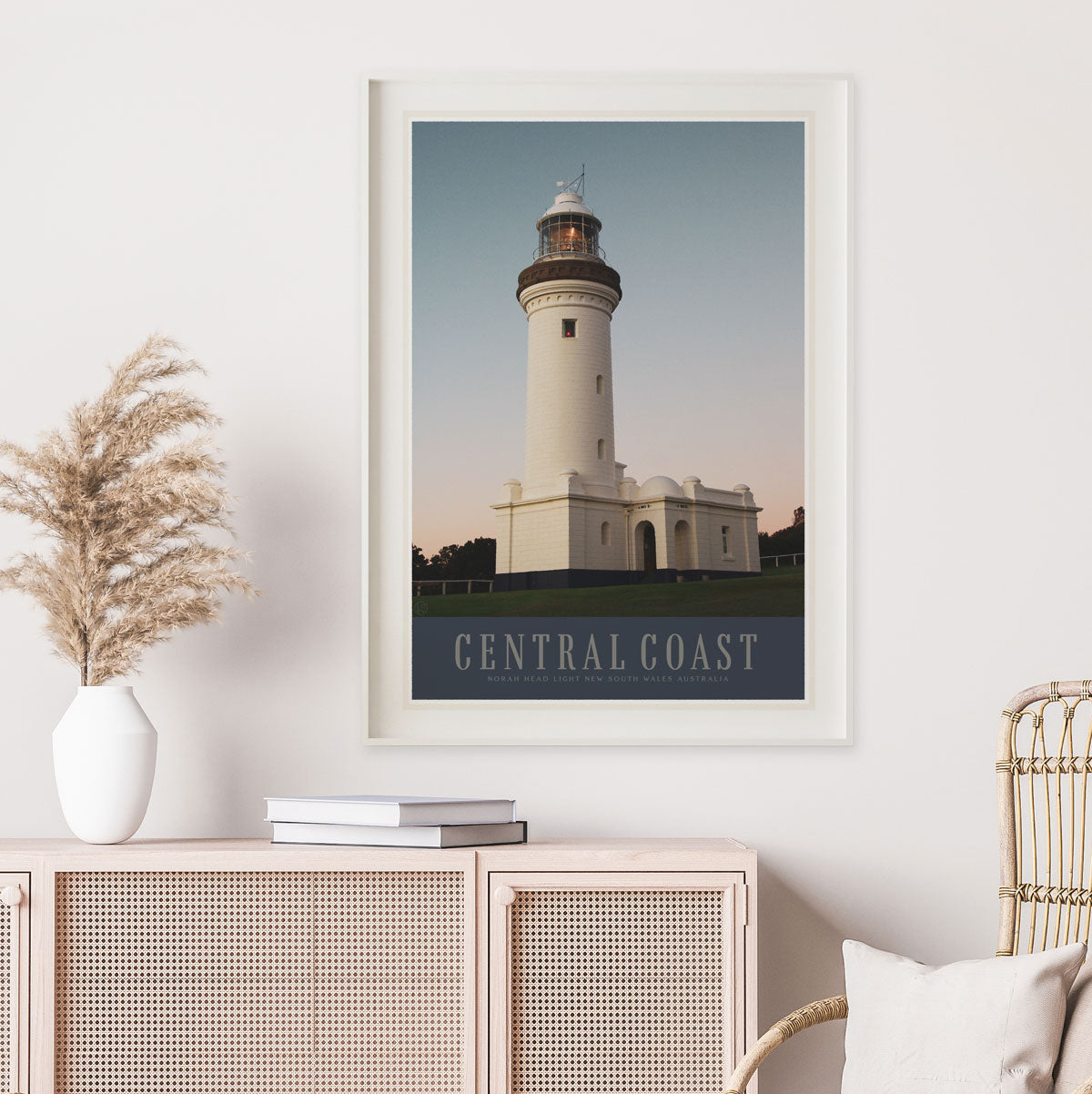Norah Head Central Coast NSW retro vintage poster from Places We Luv