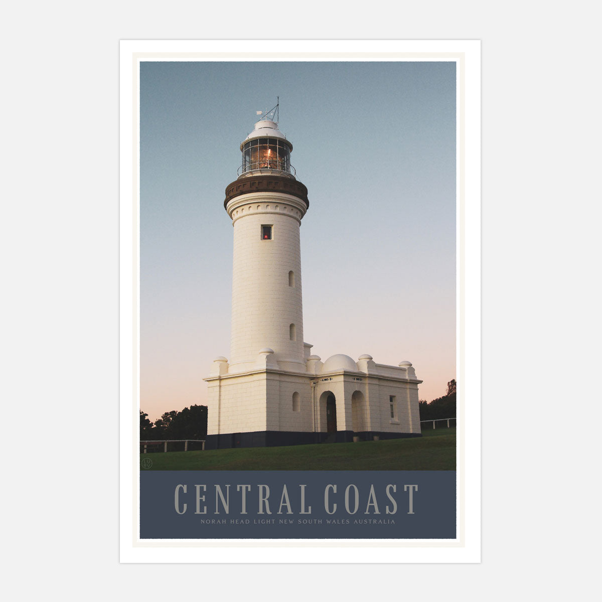 Norah Head Central Coast NSW retro vintage print from Places We Luv