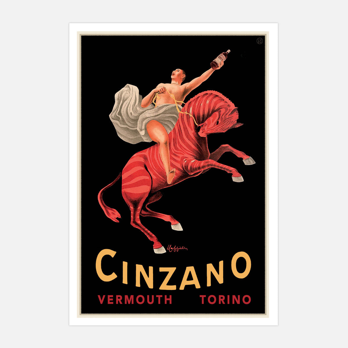 Cinzano Vermouth vintage advertising poster print from Places We Luv