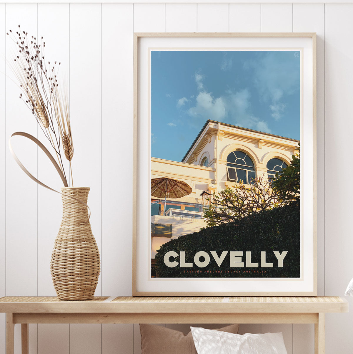 Clovelly NSW retro vintage poster by Places We Luv