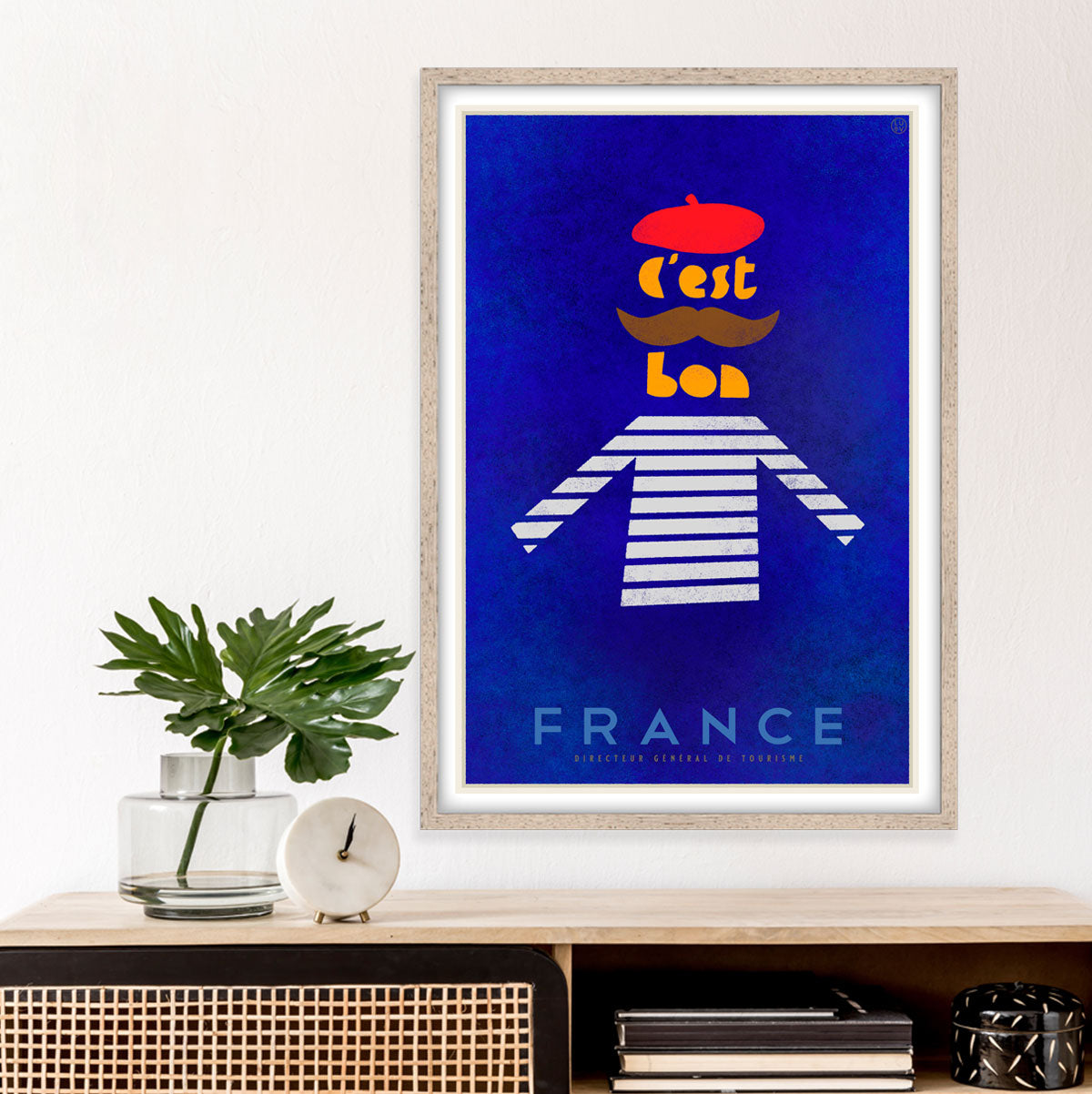 French vintage retro poster by Places we luv