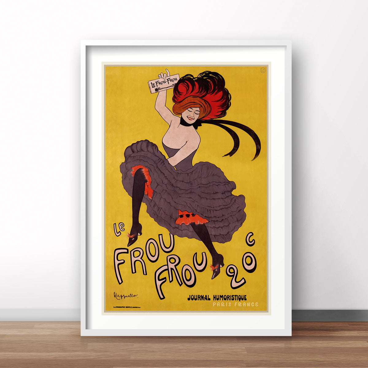 Frou Frou Journal Paris retro vintage poster from Places We Luv