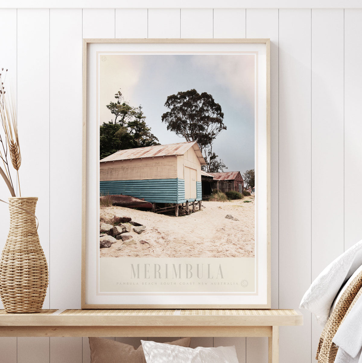 Merimbula NSW vintage retro travel print from Places We Luv