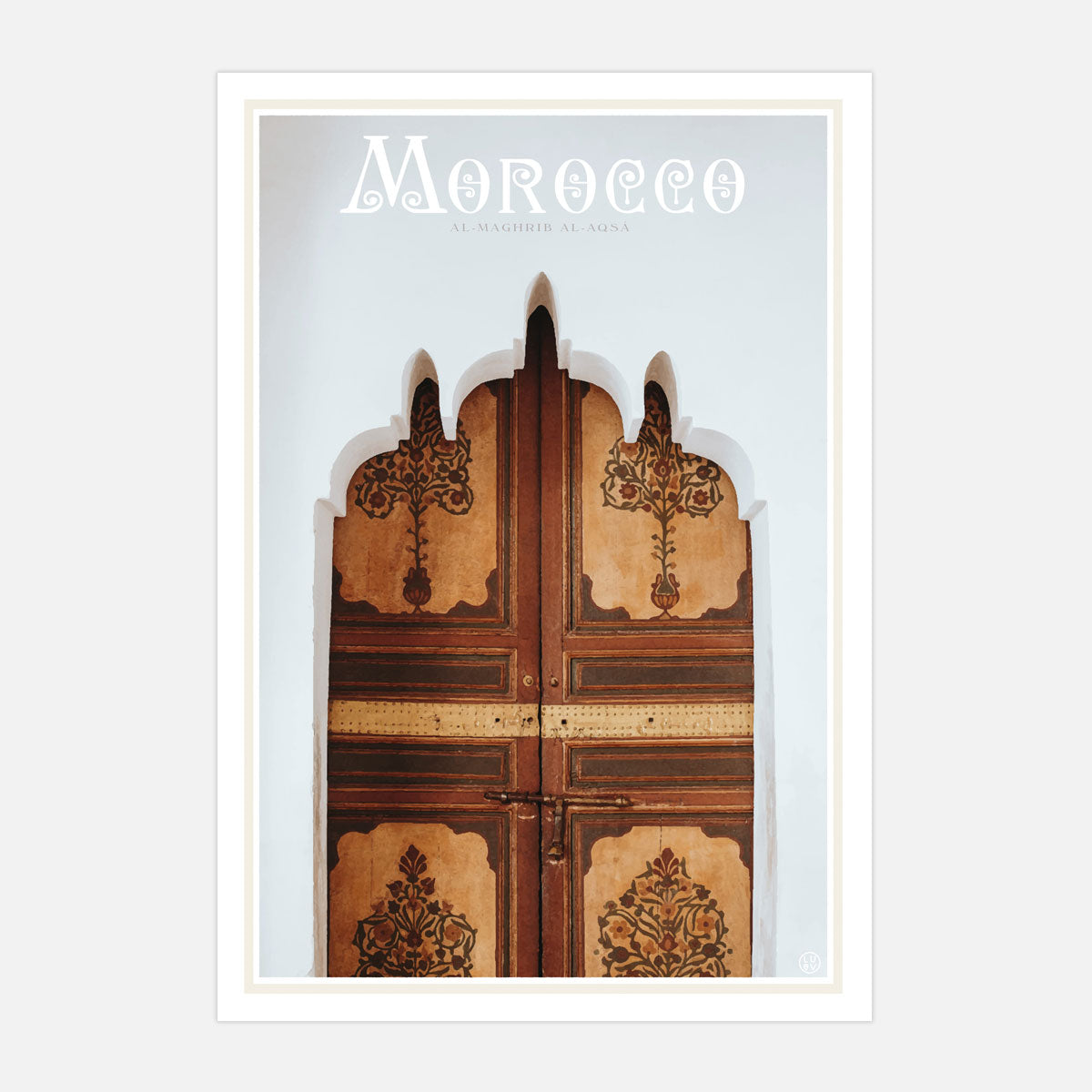 Morocco vintage travel style print by places we luv