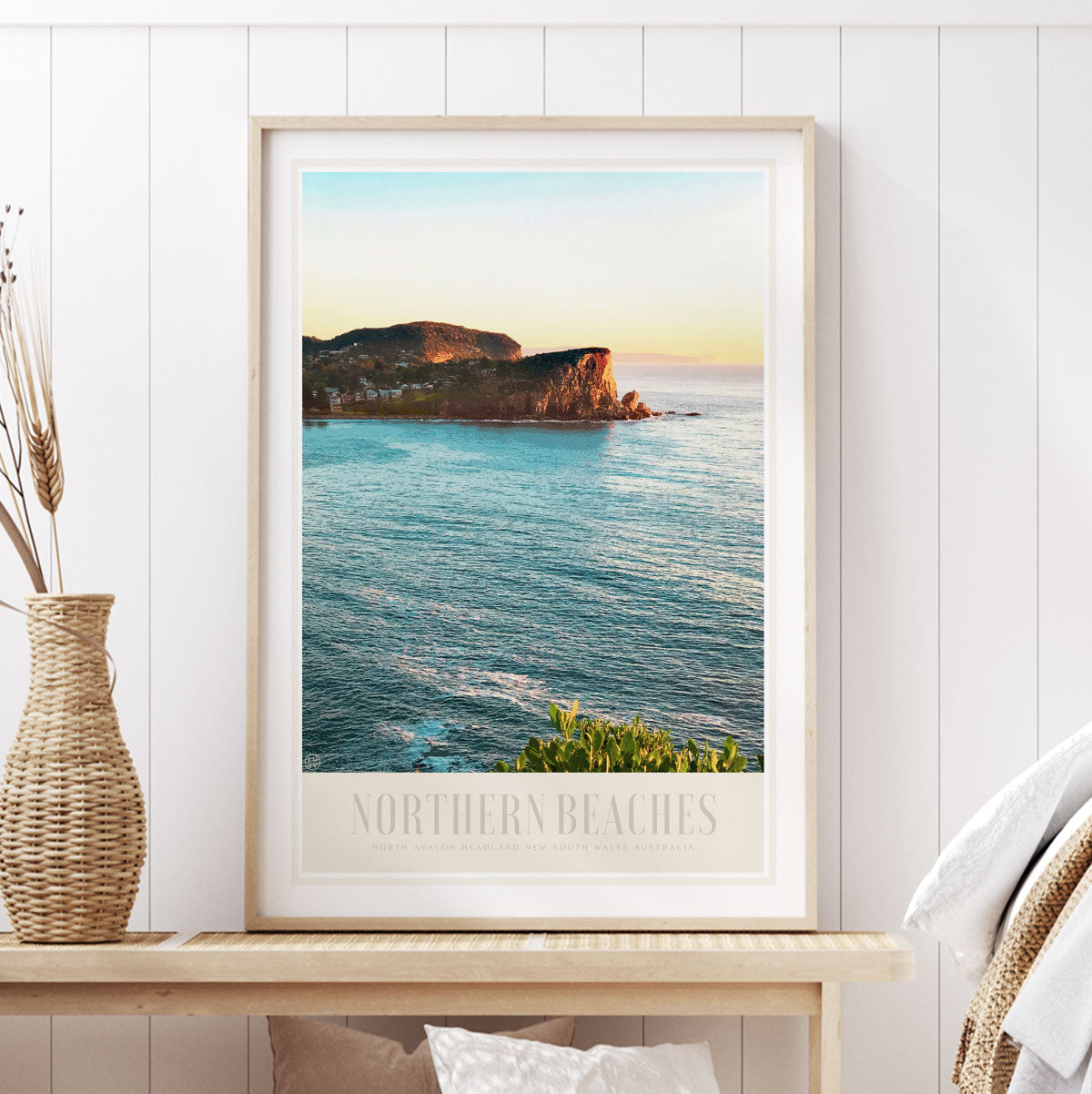 northern Beaches Sydney retro vintage travel poster from Places We Luv