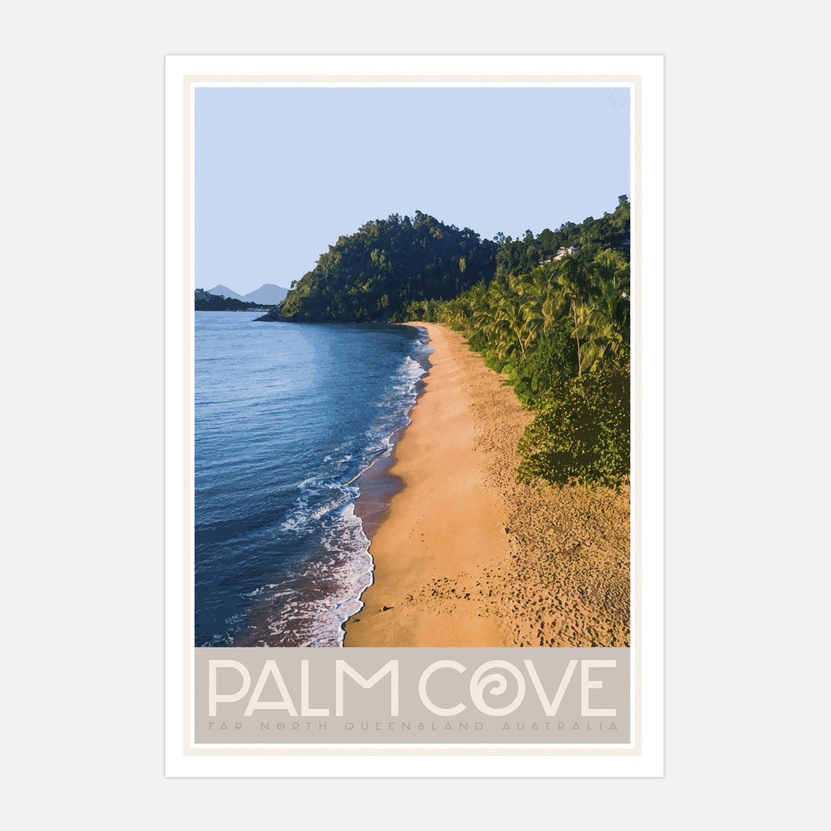 Palm Cove QLD vintage travel print by Places We Luv