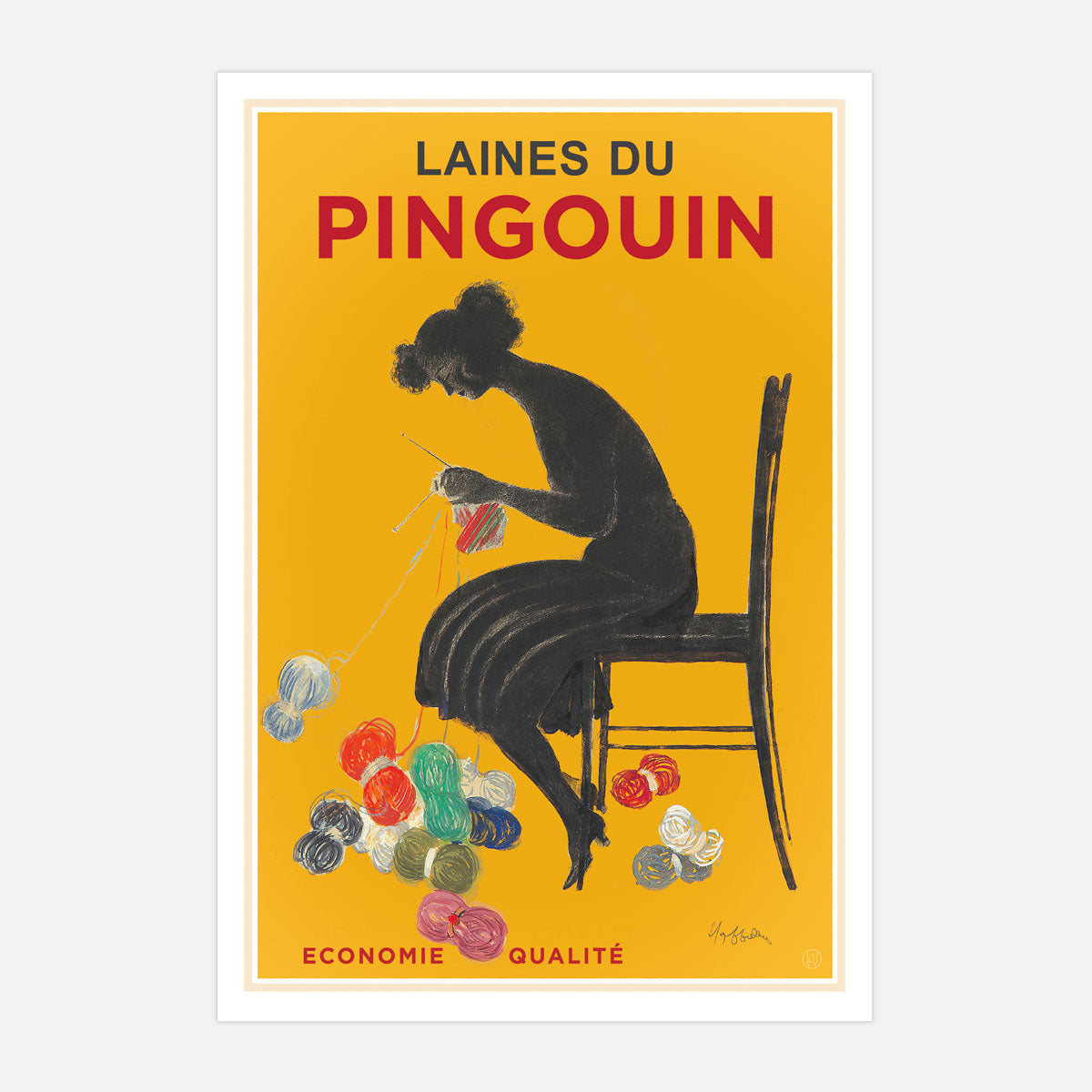 Laines du Pingouin retro vintage advertising print from Places We Luv