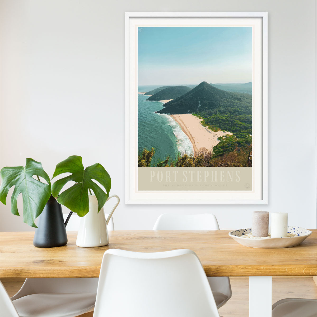 Port Stephens vintage retro print from Places We Luv