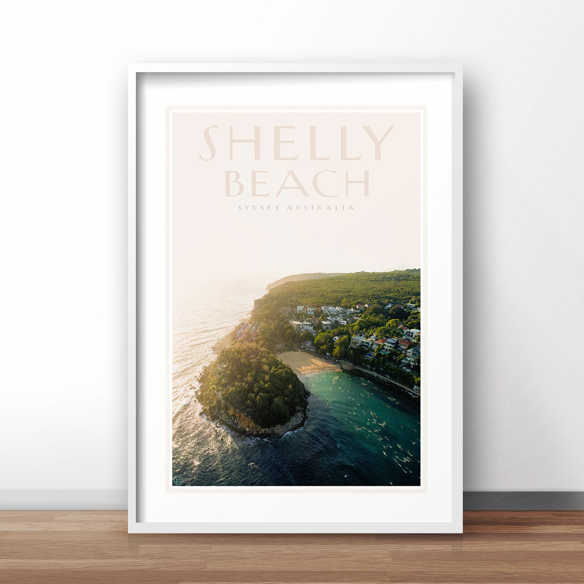 Shelly Beach travel print by Places We Luv