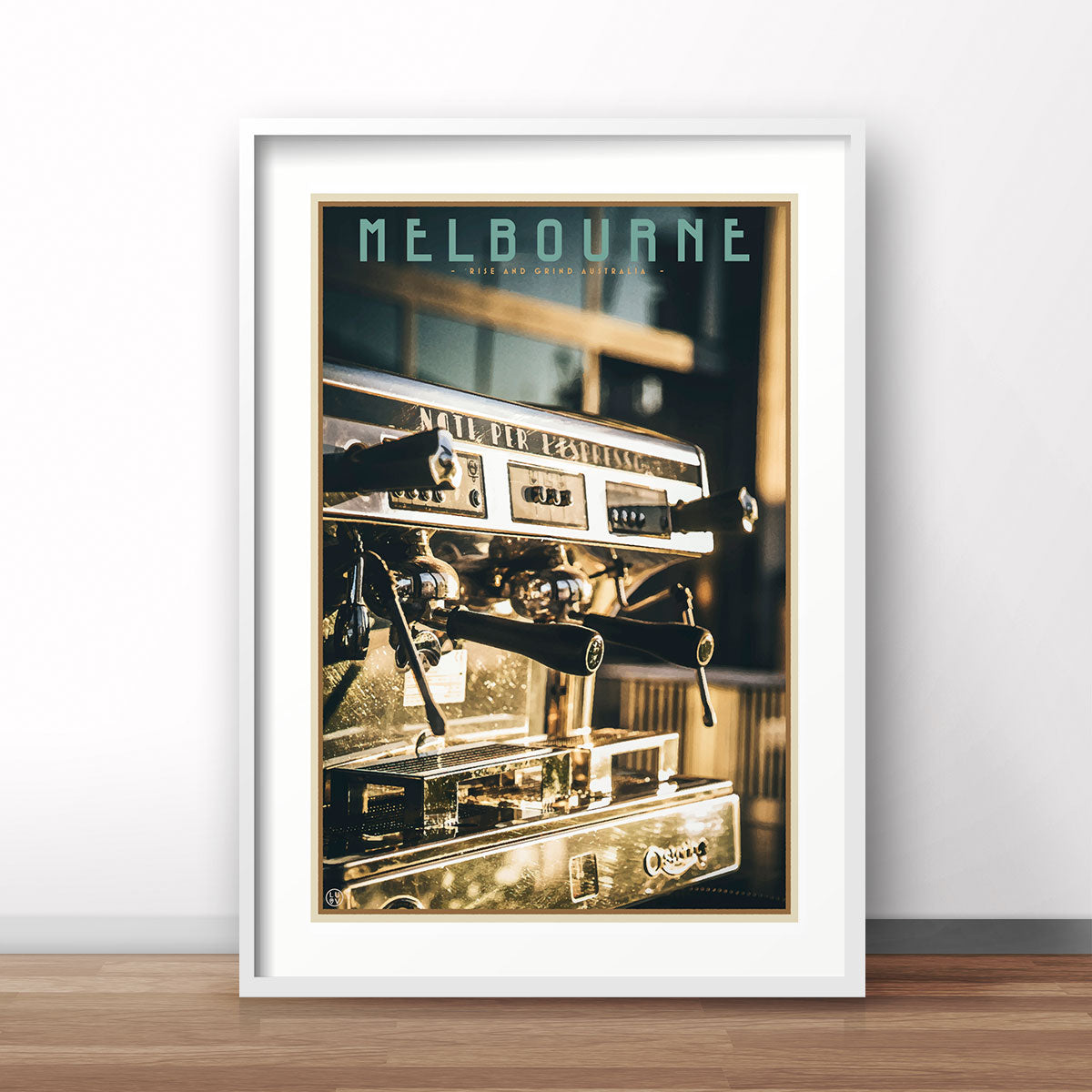 Melbourne Coffee vintage travel style print by places we luv