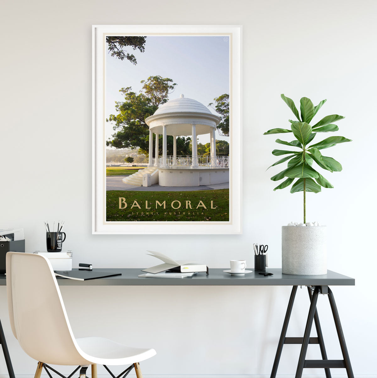 Balmoral Rotunda Print - Sydney - vintage travel style by placesweluv travel style 