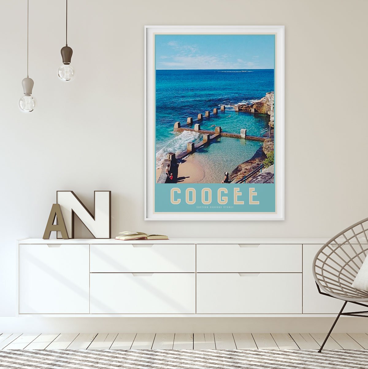 Coogee Ross Jones Pool framed print places we luv