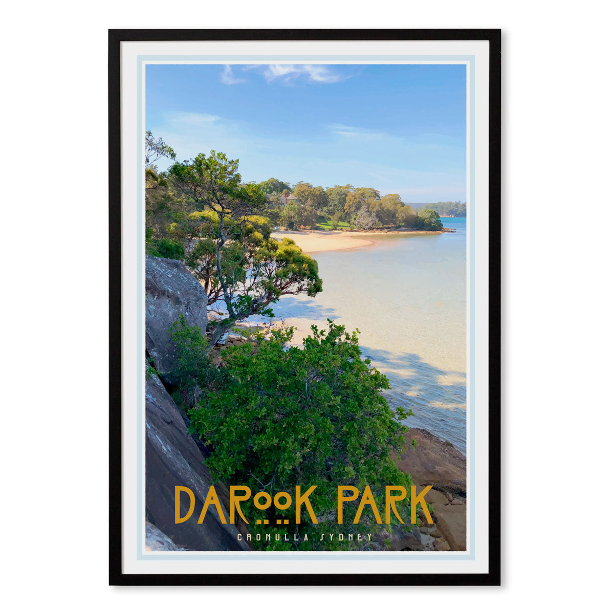 Darook Park Cronulla, vintage style travel print places we luv