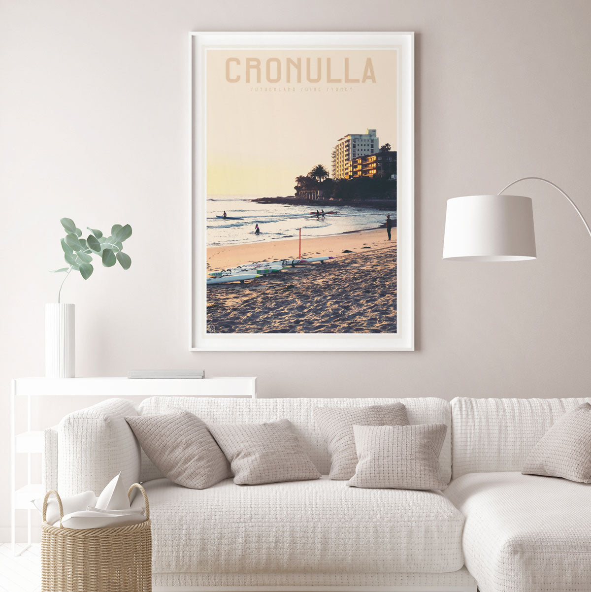 Cronulla Beach vintage style travel print, stylists favourite, designed by places we luv