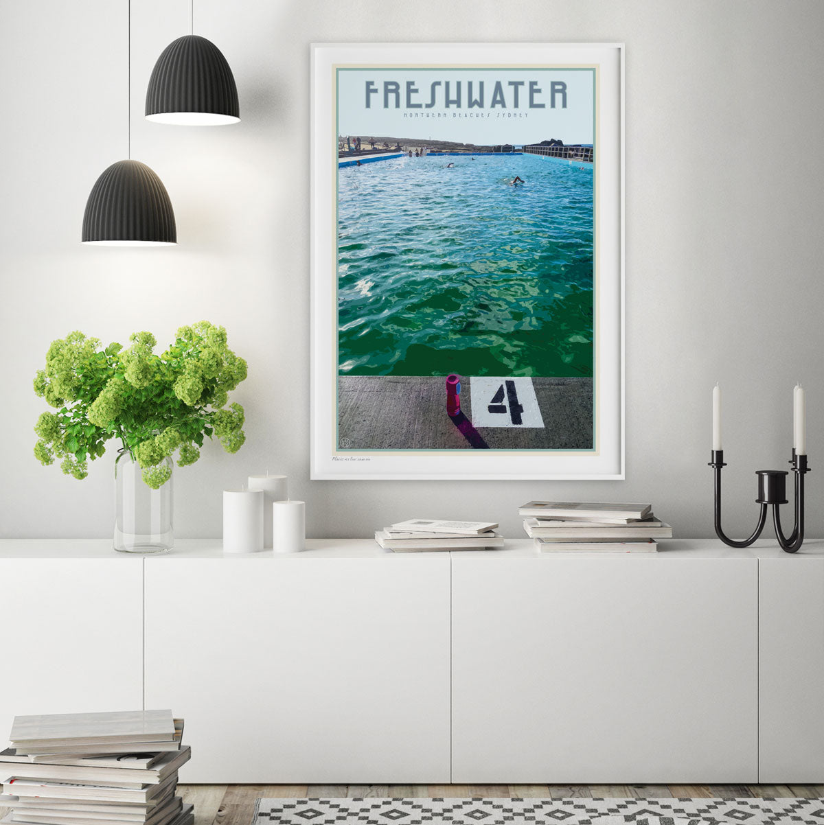 Freshwater beach print by places we luv