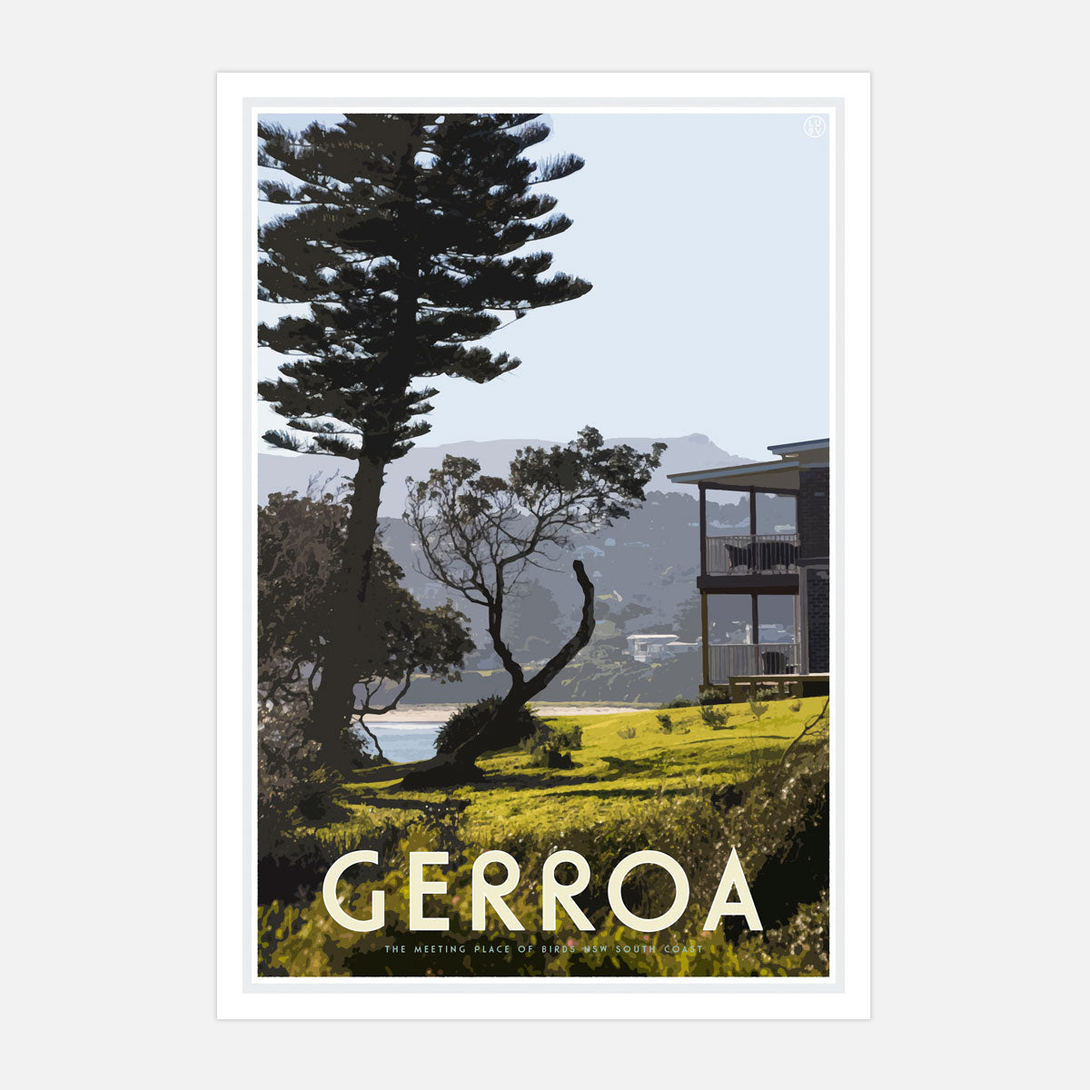 Gerroa print - vintage travel style  by Places We Luv