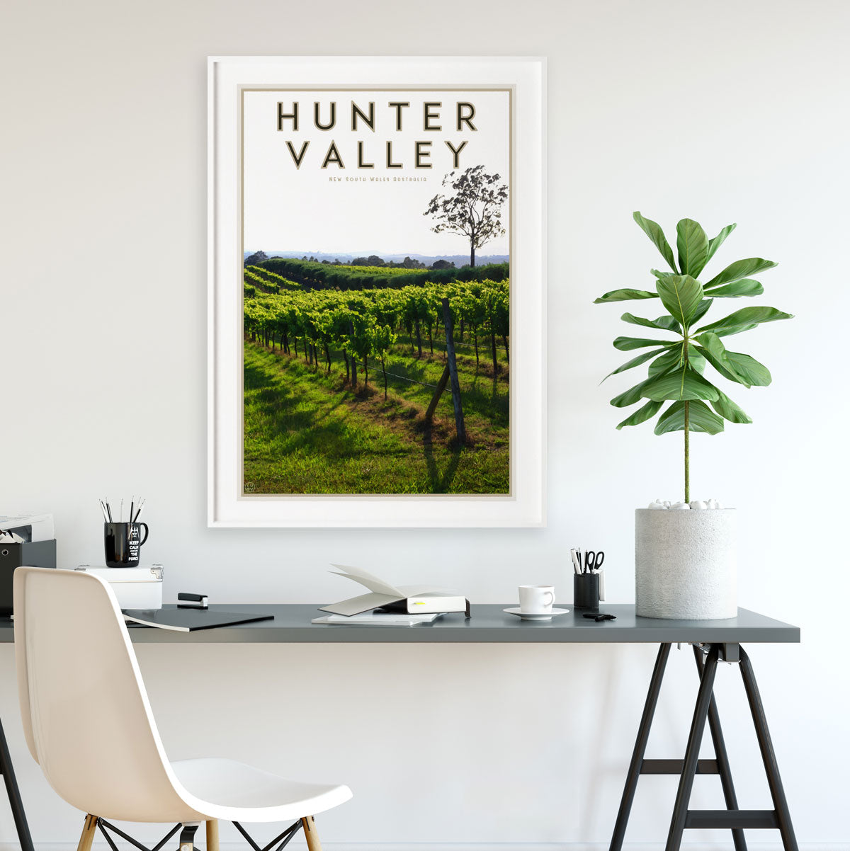Hunter Valley travel poster - by places we luv