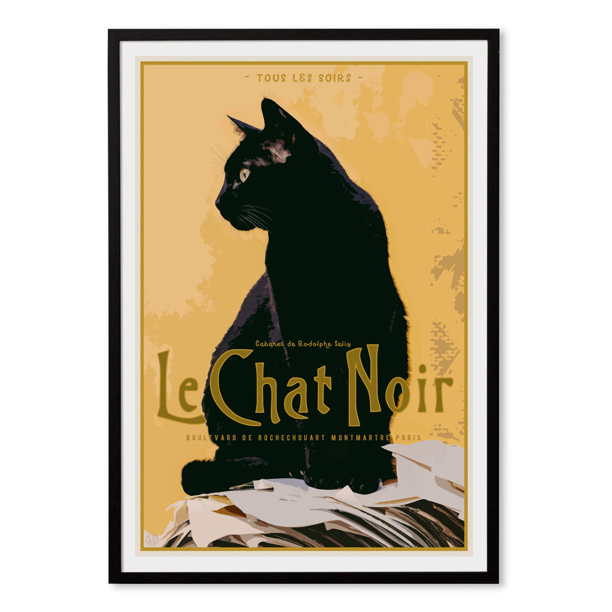 Le Chat Noir retro vintage poster