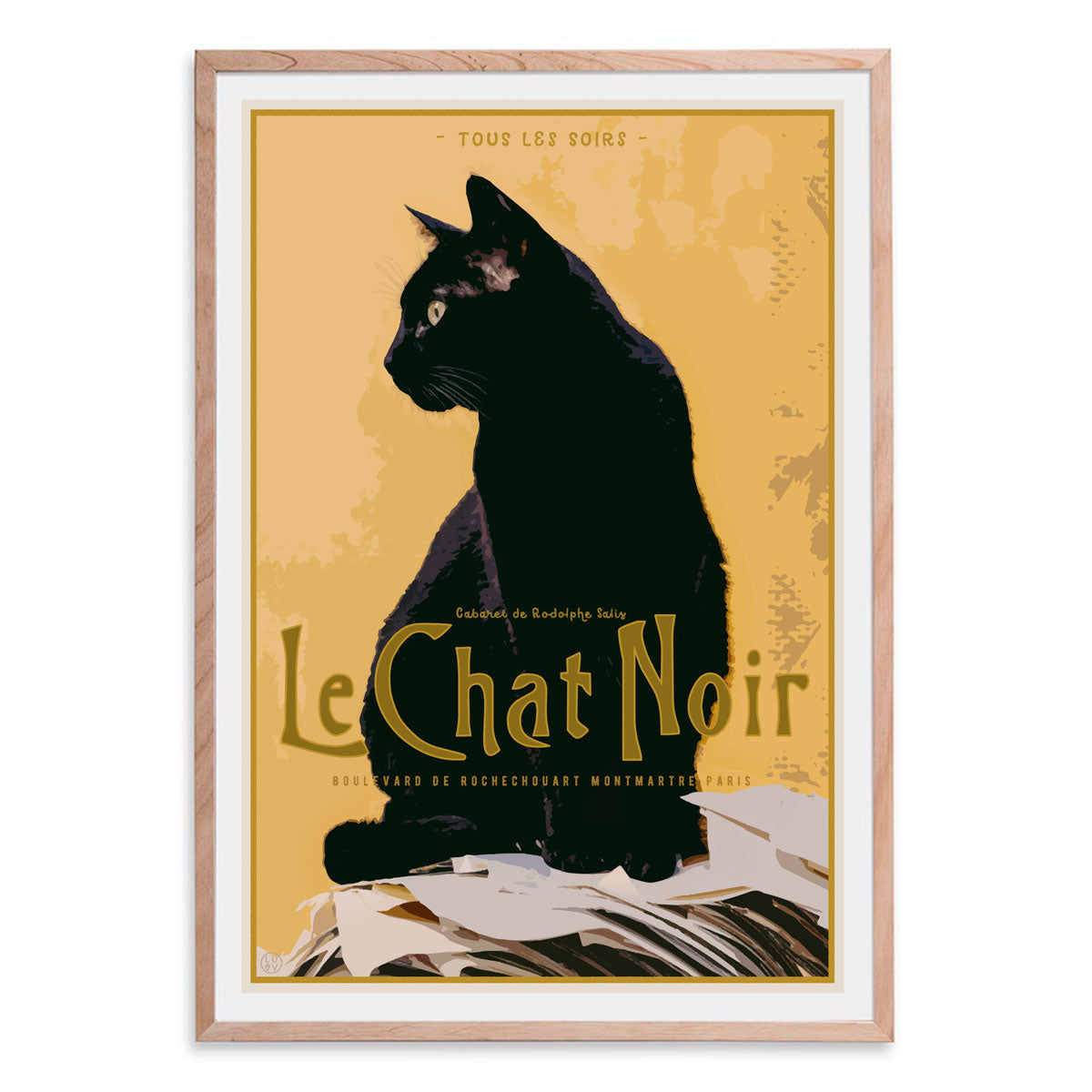 Le Chat Noir retro vintage poster