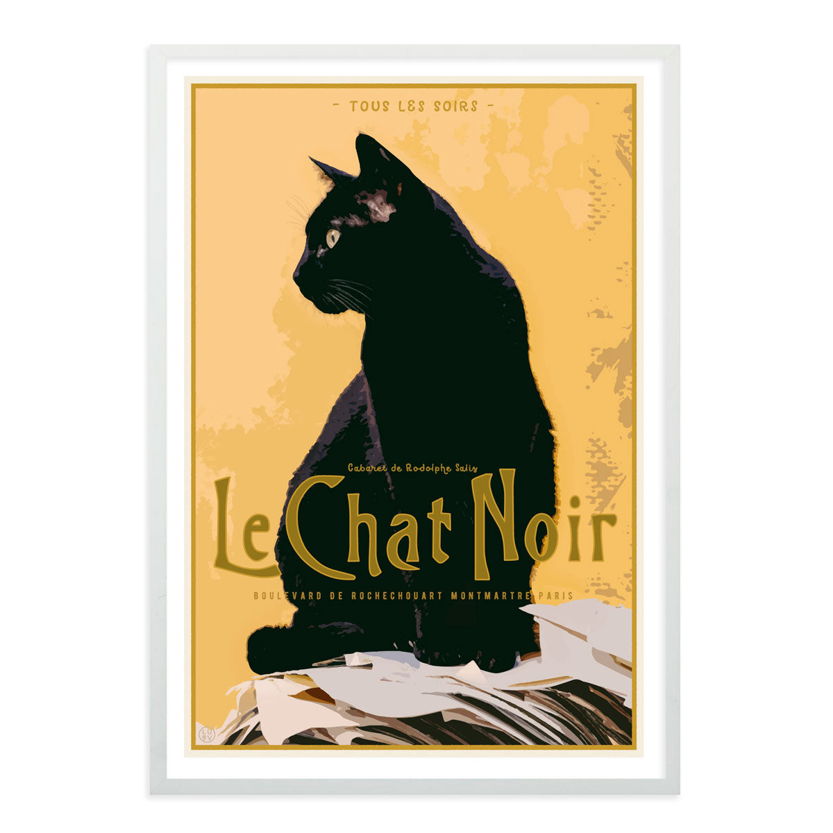 Le Chat Noir retro vintage poster