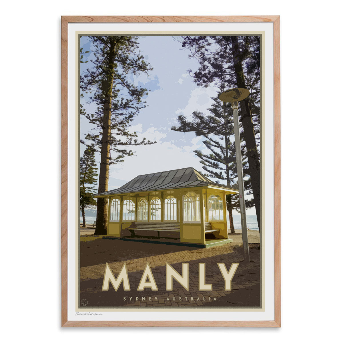 Manly Hut Print