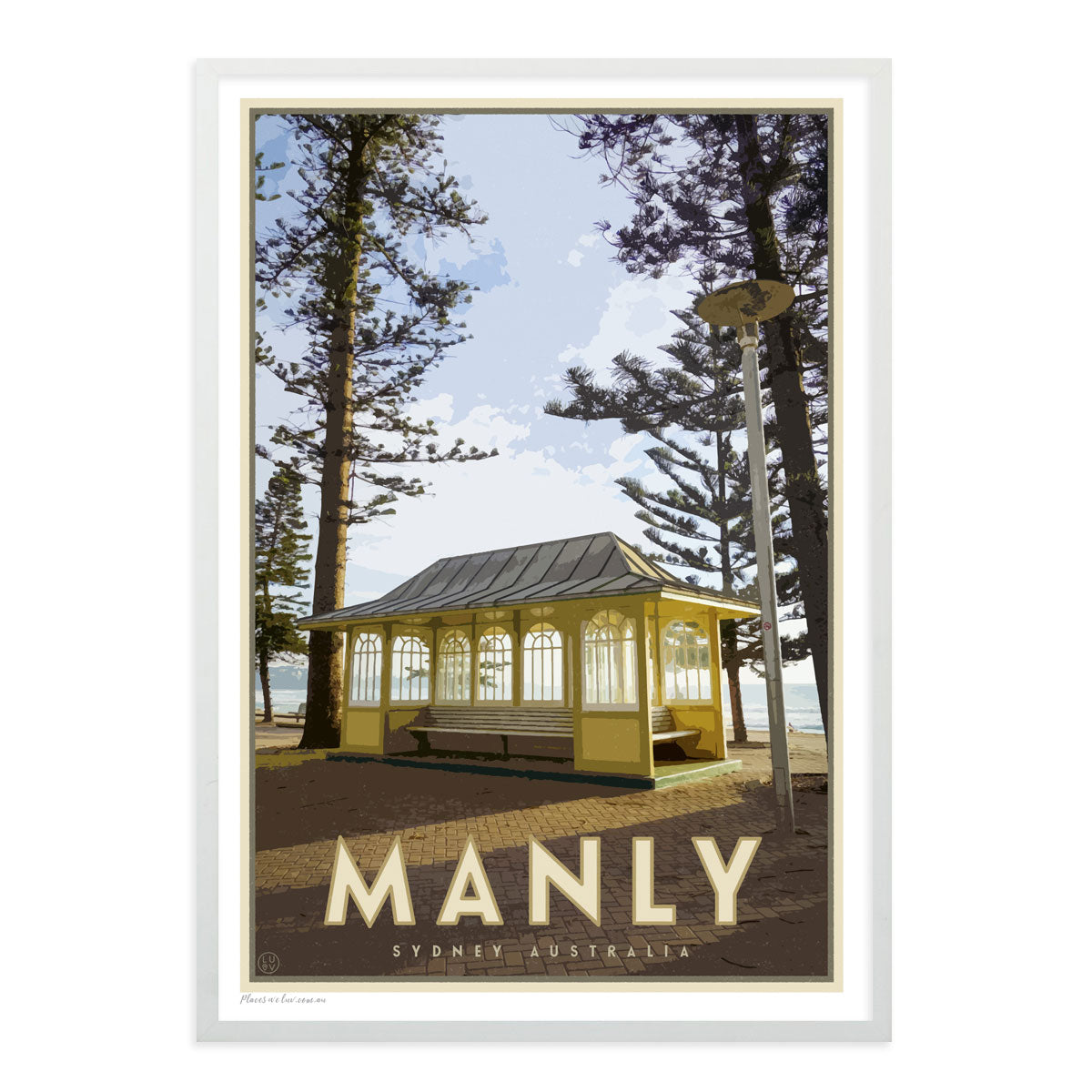 Manly Hut Print