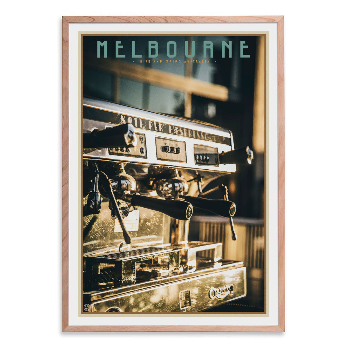 Melbourne Coffee vintage travel style print by places we luv