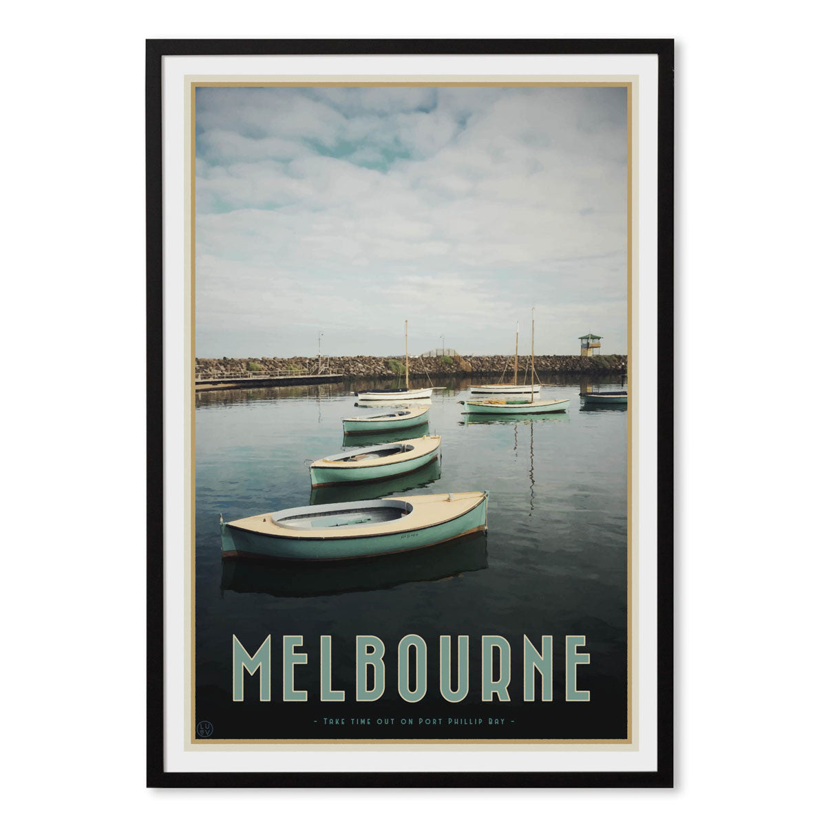 Melbourne Boats Print